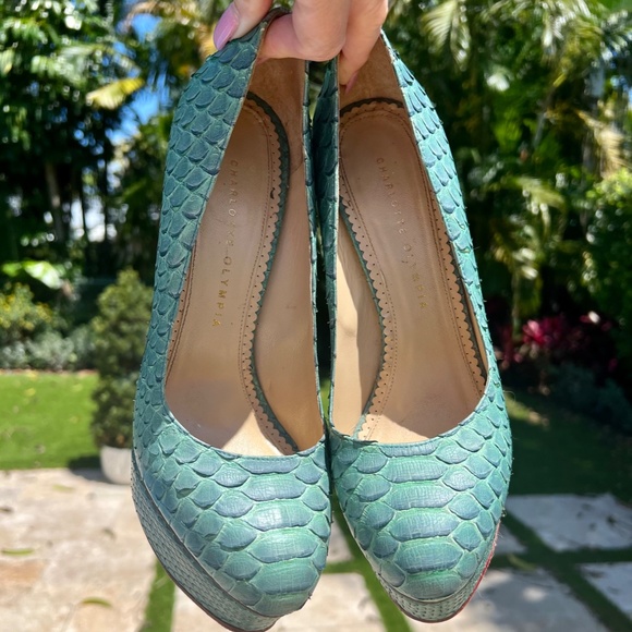 Charlotte Olympia Python Heels - Picture 13 of 15